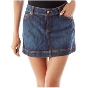 LILLY PULITZER Kent Denim Mini Skirt Indigo Sz 4